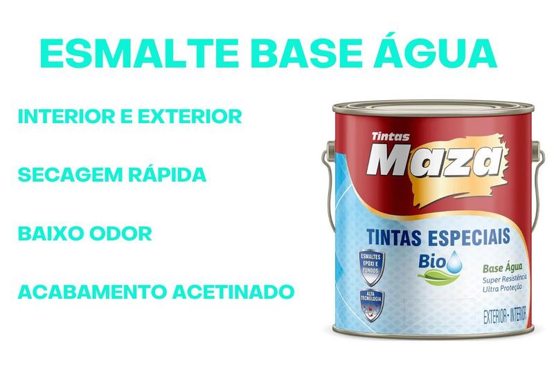 Imagem de Tinta Maza Esmalte Epóxi Azulejo - Branco Brilhante - 3,6l