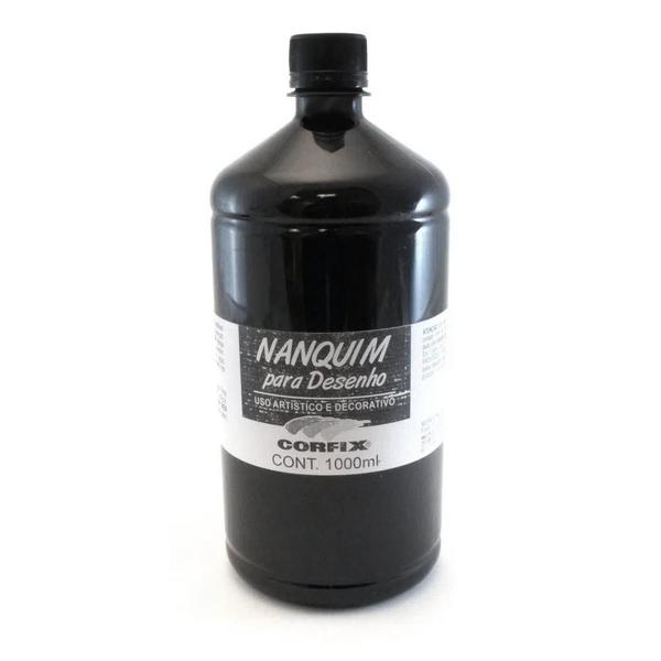 Imagem de Tinta Nanquim 1000ml Preto Corfix