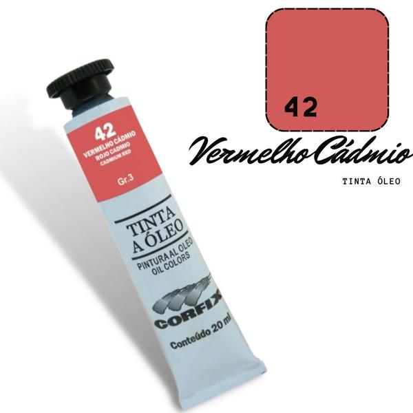 Imagem de Tinta Óleo 20ml G3 042 Vermelho Cadmio Corfix