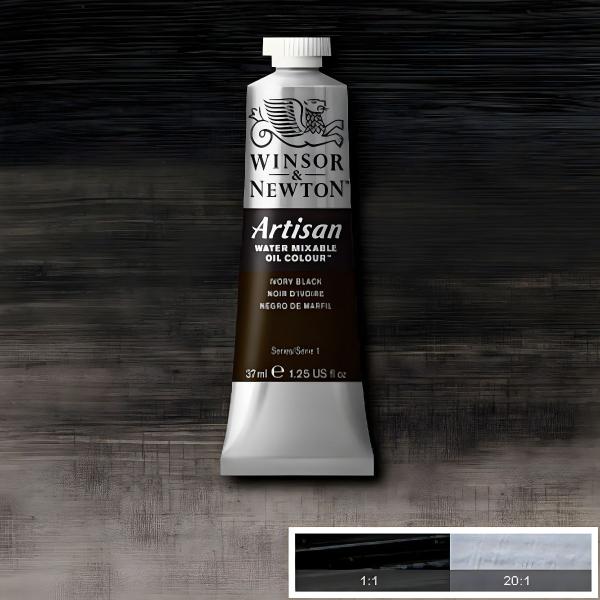 Imagem de Tinta Óleo Artisan Winsor & Newton Ivory Black 37ml S1