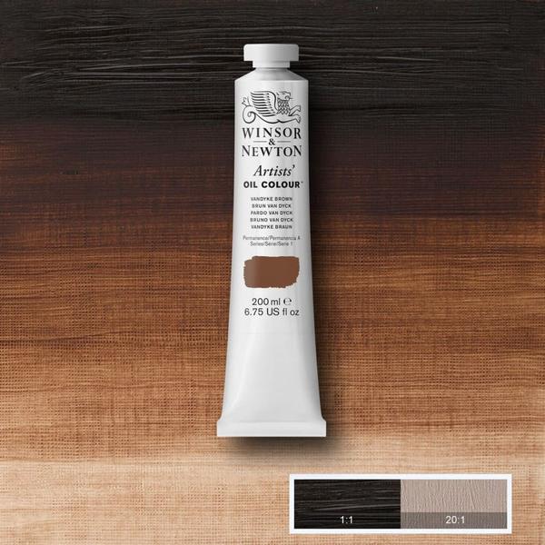 Imagem de Tinta Óleo Artist 200ml Winsor & Newton S1 676 Vandyke Brown