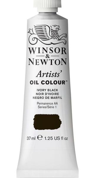 Imagem de Tinta Óleo Artist Ivory Black S1 37ml Winsor & Newton