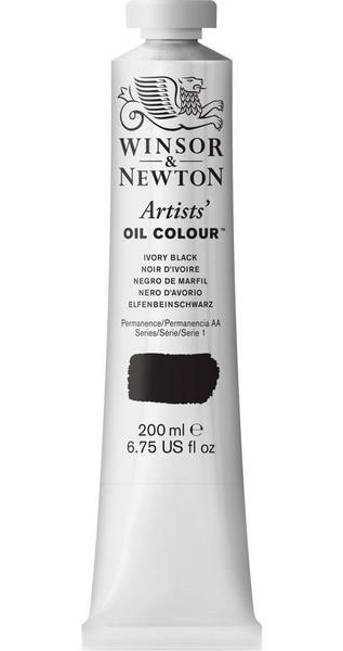 Imagem de Tinta Óleo Artist Winsor & Newton S1 331 Ivory Black 200ml