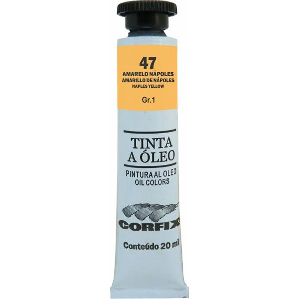 Imagem de Tinta Óleo Corfix 20ml Cor Amarelo Nápoles 47 Gr. 1