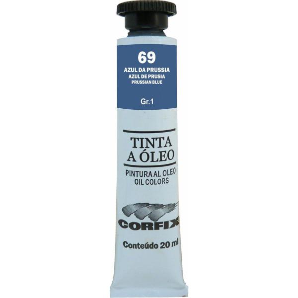 Imagem de Tinta Óleo Corfix 20ml Cor Azul da Prussia 69 Gr. 1