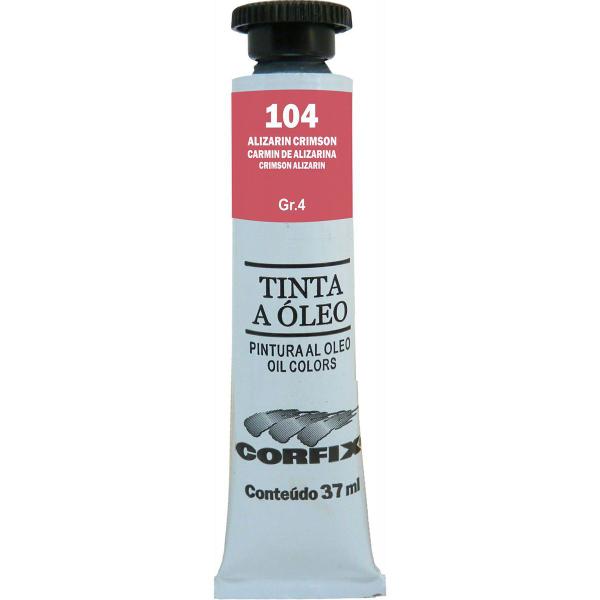 Imagem de Tinta Óleo Corfix 37ml Cor Alizarin Crimson 104 Gr. 4