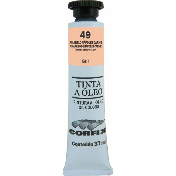 Imagem de Tinta Óleo Corfix 37ml Cor Amarelo Nápoles Carne 49 Gr. 1