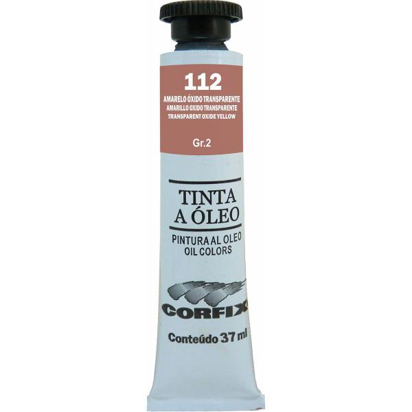 Imagem de Tinta Óleo Corfix 37ml Cor Amarelo Óxido Transparente 112 Gr. 2