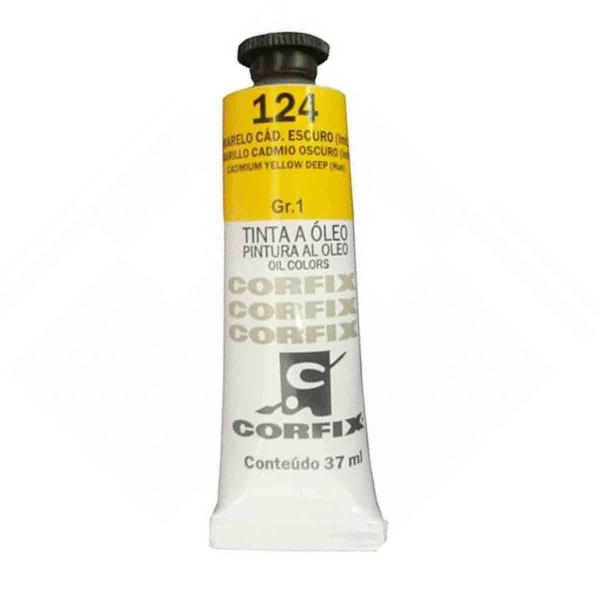 Imagem de Tinta Oleo Corfix G1 124 Amarelo Cadmio Escuro Imit. 37Ml