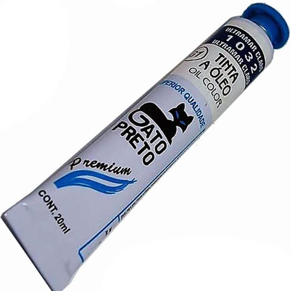 Imagem de Tinta Óleo Gato Preto Azul Ultramar Claro 20ml