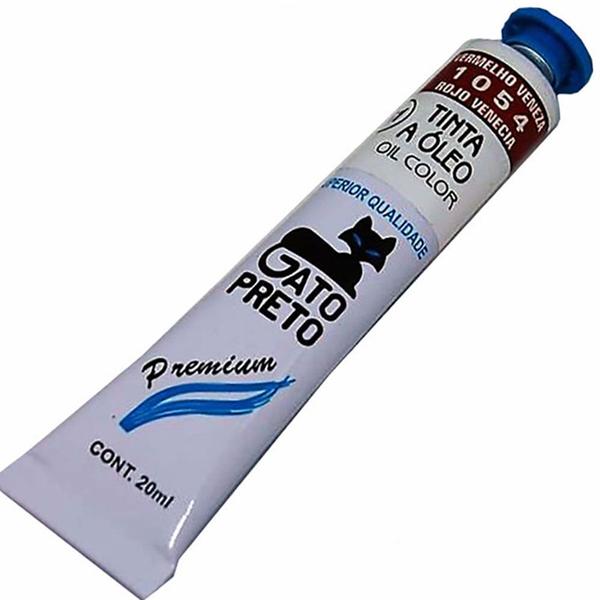 Imagem de Tinta Óleo Gato Preto Vermelho Veneza 20ml