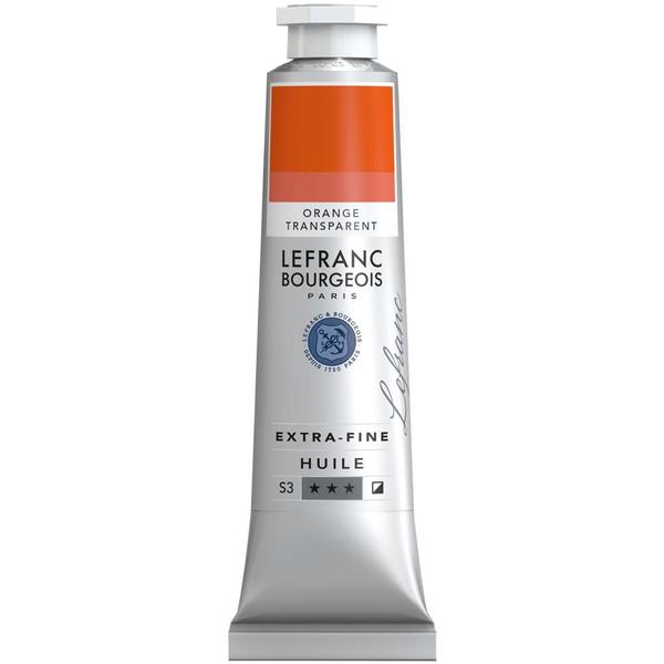 Imagem de Tinta Óleo Lefranc Tubo 40ml Extra Fine Transparent Orange