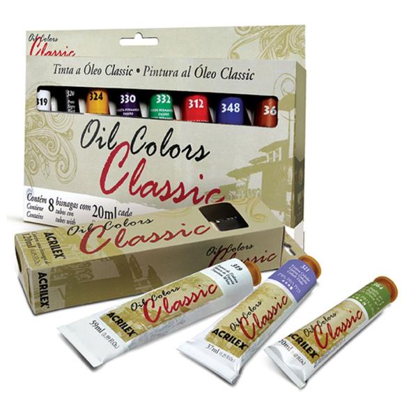 Imagem de Tinta Oleo Oil Colors Classic Profissional acrilex 8 Bisnaga