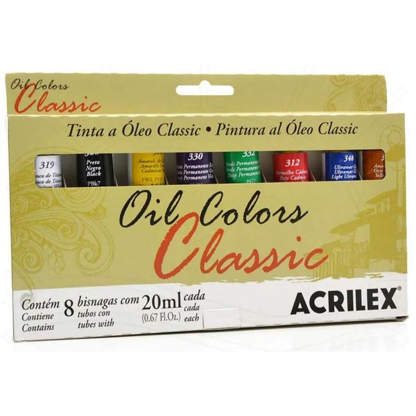 Imagem de Tinta Oleo Oil Colors Classic Profissional acrilex 8 Bisnaga