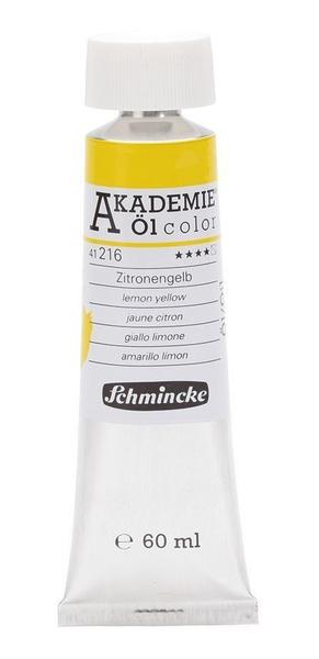 Imagem de Tinta Óleo Schmincke Akademie 60ml 216 Lemon Yellow