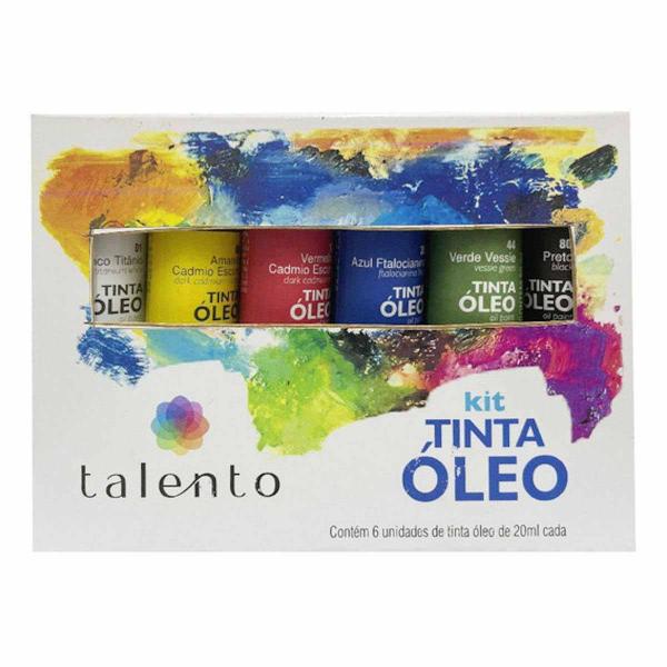 Imagem de Tinta Oleo Talento Com 6 Cores 20Ml