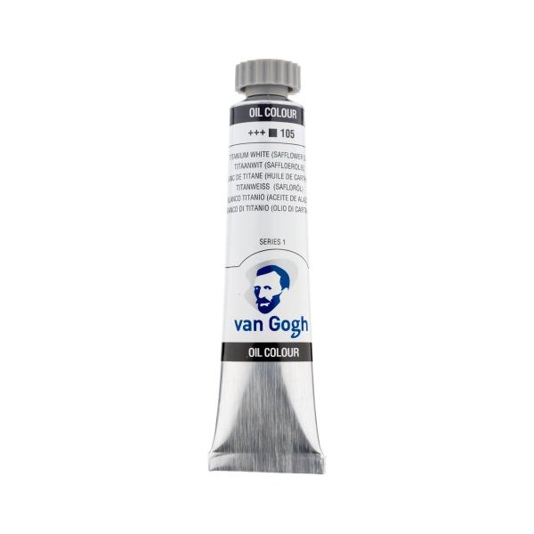 Imagem de Tinta Óleo Van Gogh Talens 20ml Cor Titanium White 105