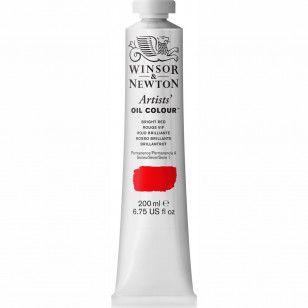 Tinta Óleo Winsor & Newton Artist 200ml S1 Bright Red - WINSOR NEWTON Imagem de Tinta Óleo Winsor & Newton Artist 200ml S1 Bright Red