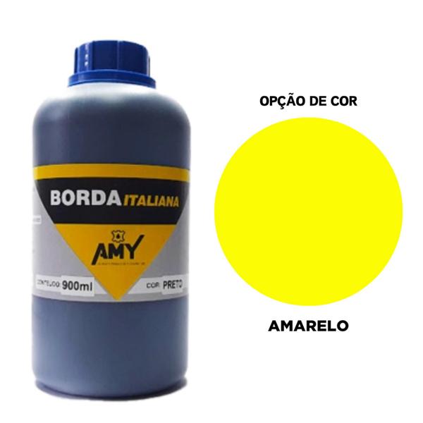 Imagem de Tinta Para Borda Italiana Couro Amy 500ml Diversas Cores