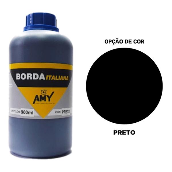 Imagem de Tinta Para Borda Italiana Couro Amy 500ml Diversas Cores