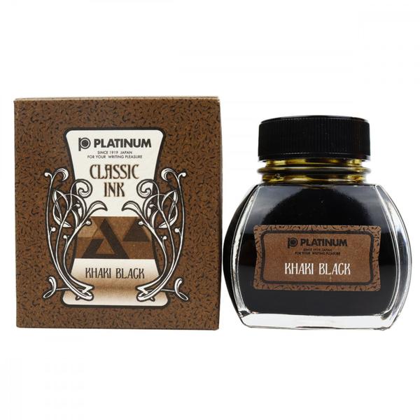 Imagem de Tinta Para Caneta Tinteiro Platinum Classic Khaki Black