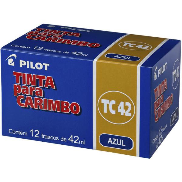 Imagem de Tinta para Carimbo 42ML Azul (7897424012015)