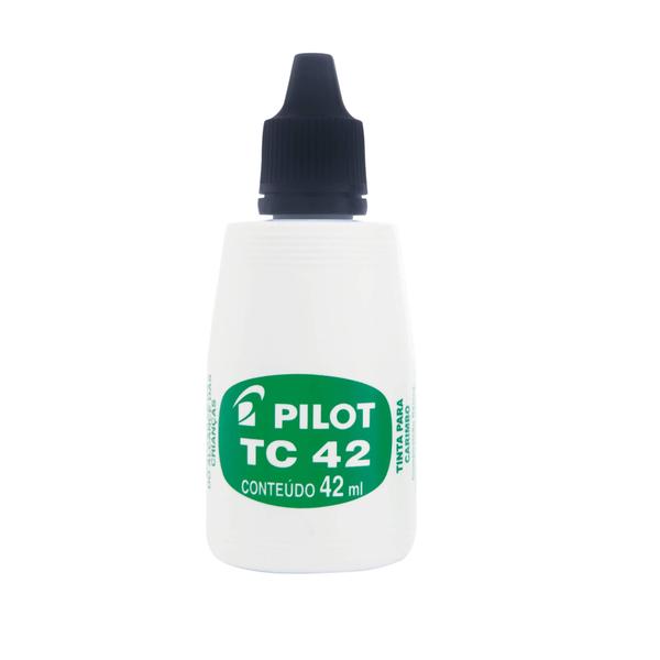 Imagem de Tinta Para Carimbo Pilot TC 42 Preta 42 ml