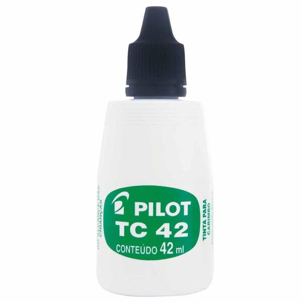 Imagem de Tinta para Carimbo Pilot TC42 Preta 12 Unidades