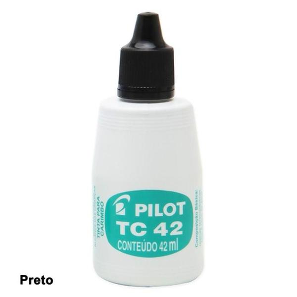 Imagem de Tinta para Carimbo sem Óleo 42ml Preto TC42 - Pilot