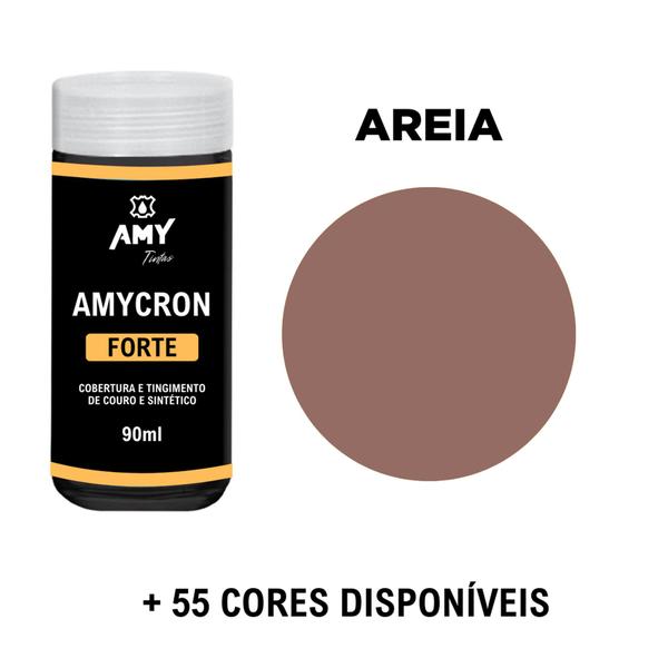 Imagem de Tinta para Couro 90ml Amycron Sapatos Bolsas Volante Banco Sofá Calçados Cadeira