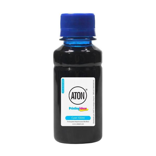 Imagem de Tinta para Impressora Brother Universal Cyan Aton Corante 100ml