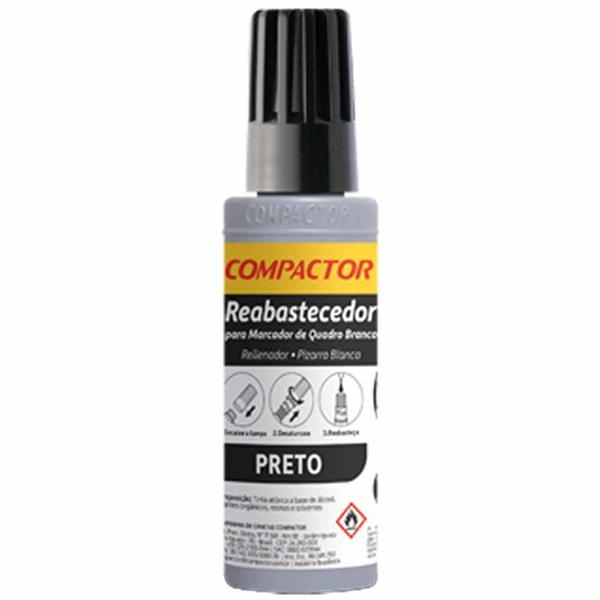 Imagem de Tinta Para Marcador Quadro Branco 30ml Compactor - C/12un