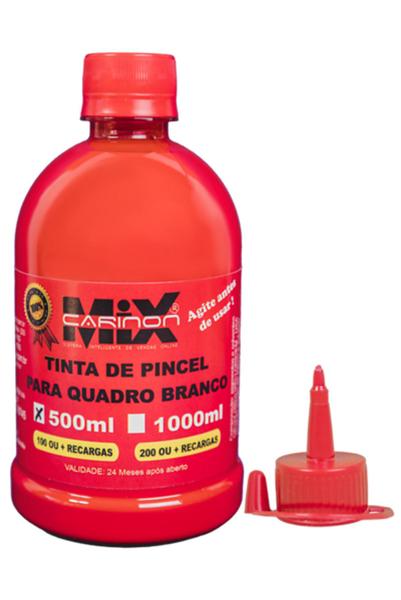 Imagem de Tinta Para Pincel De Quadro Branco 3 Frascos De 500 Ml azul preto e vermelho