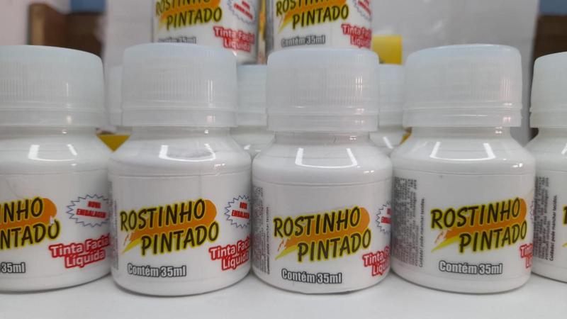 Imagem de Tinta para pintar o rosto Branco 35 ml Rostinho Pintado