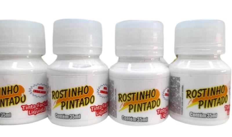 Imagem de Tinta para pintar o rosto Branco 35 ml Rostinho Pintado