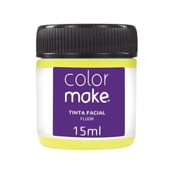 Imagem de Tinta para Rosto Líquida Amarelo Neon 15ml