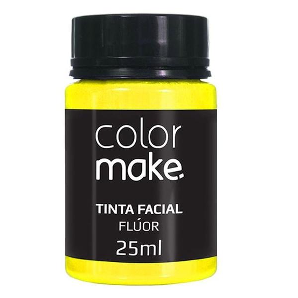 Imagem de Tinta para Rosto Líquida Amarelo Neon 25ml