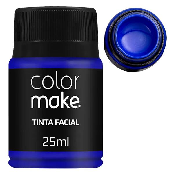 Imagem de Tinta para Rosto Líquida Azul 25ml