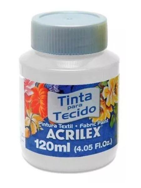 Imagem de Tinta para Tecido 120ml Ref 519 Branco Acrilex