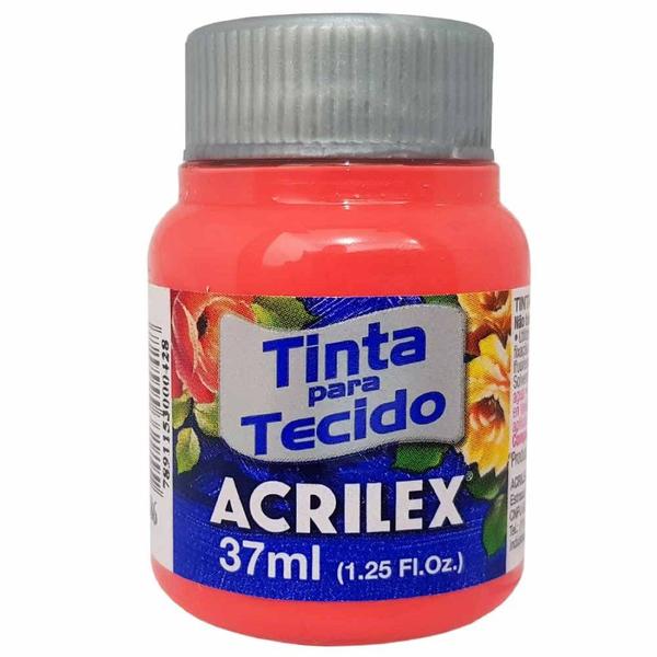 Tinta para Tecido 37ml 586 Coral Acrilex Imagem de Tinta para Tecido 37ml 586 Coral Acrilex