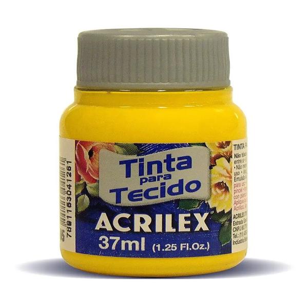 Imagem de Tinta para Tecido 37ml Acrilex 6 Unidades