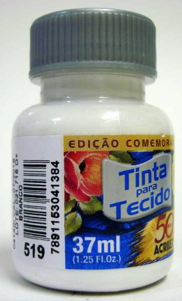 Imagem de Tinta Para Tecido 37ml Fosca - 519 Branco Acrilex