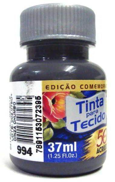 Imagem de Tinta Para Tecido 37ml Fosca - 994 Cinza Chumbo Acrilex