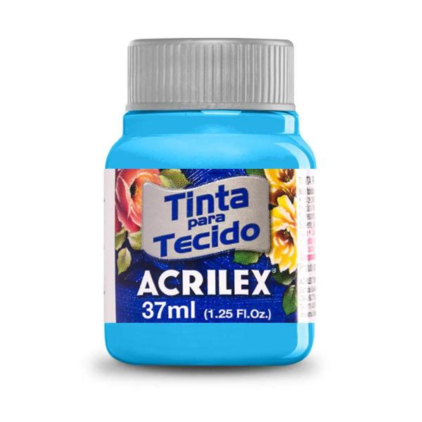 Imagem de Tinta para Tecido Acrilex Fosca - 37 ml Azul Mar