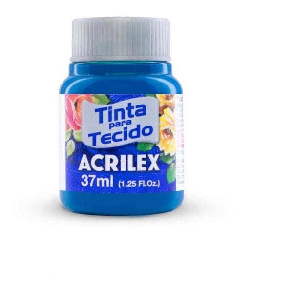 Imagem de Tinta para Tecido Acrilex Fosca 37ML Azul Turquesa