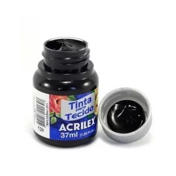 Imagem de Tinta Para Tecido Acrilex Preto E Azul Cobalto 37 Ml