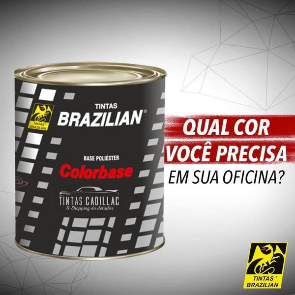 Imagem de Tinta Poliéster Auto Preto Bristol Ford 10 900ml Brazilian