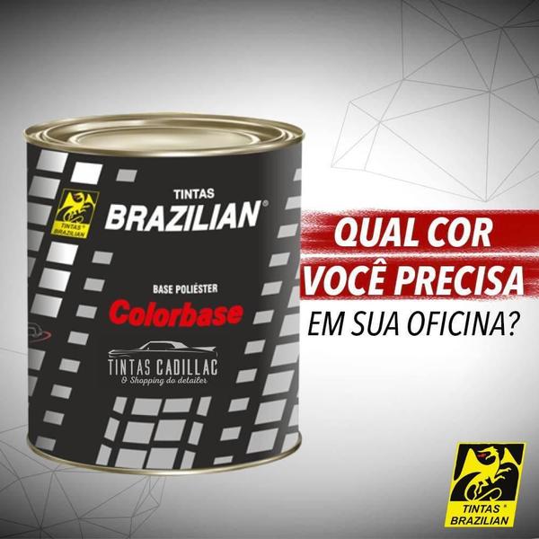 Imagem de Tinta Poliéster Auto Vermelho Arpoador Lisa 900ml Brazilian