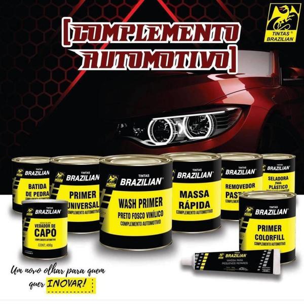 Imagem de Tinta Poliéster Auto Vermelho Fogo Perol 11 900ml Brazilian