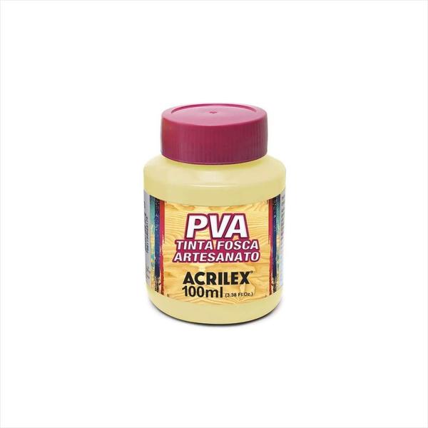 Imagem de Tinta pva Acrilex fosca amarelo bebê 808 100ml